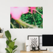 vierblättriges Kleeblatt Charm Poster (Heimbüro)