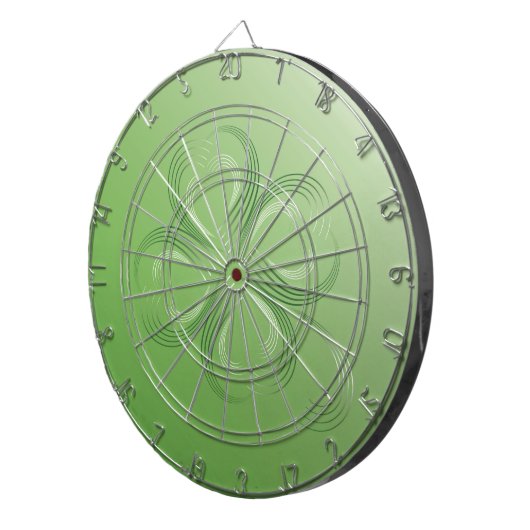 vierblättriges Kleeblatt Dartscheibe (Vorderseite rechts)