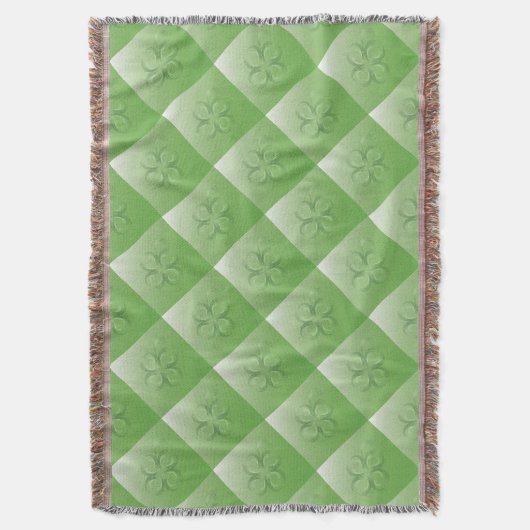 vierblättriges Kleeblatt Decke (Vorderseite Vertikal)