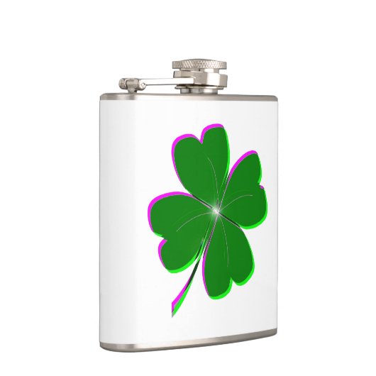 Vierblättriges Kleeblatt Flachmann (Rechts)