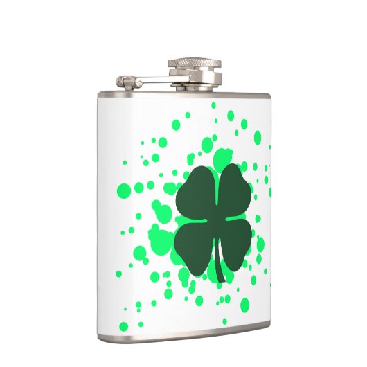 vierblättriges Kleeblatt Flachmann (Rechts)