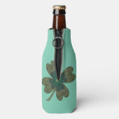 vierblättriges Kleeblatt Flasche Cool Flaschenkühler (Flasche Rückseite)