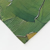 vierblättriges Kleeblatt Fleecedecke (Ecke)