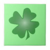 vierblättriges Kleeblatt Fliese (Vorderseite)