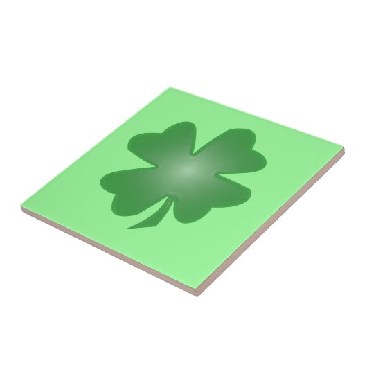 vierblättriges Kleeblatt Fliese (Seite)