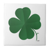 Vierblättriges Kleeblatt Fliese (Vorderseite)