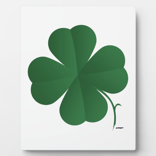 Vierblättriges Kleeblatt Fotoplatte (Vorderseite)