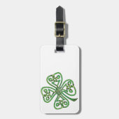 Vierblättriges Kleeblatt Gepäckanhänger (Vorderseite vertikal)