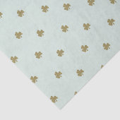 vierblättriges Kleeblatt, Glück in der Liebe, Gold Seidenpapier (Ausschnitt)