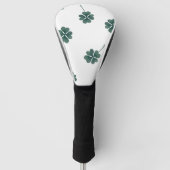 vierblättriges Kleeblatt Grüne Farbe Golf Headcover (Vorderseite)