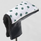 vierblättriges Kleeblatt Grüne Farbe Golf Headcover (3/4 Vorderseite)