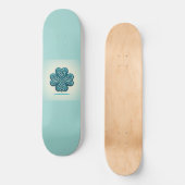 vierblättriges Kleeblatt Herz Skateboard (Vorderseite)