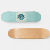 vierblättriges Kleeblatt Herz Skateboard (Horizontal)