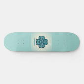 vierblättriges Kleeblatt Herz Skateboard (Horizontal)