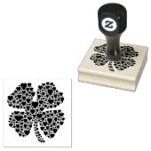 vierblättriges Kleeblatt Herzerkrankung Gummistempel (Stempel)