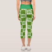 vierblättriges Kleeblatt High Waisted Capris (Rückseite)