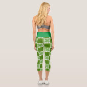 vierblättriges Kleeblatt High Waisted Capris (Rückseite)
