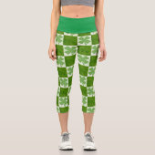vierblättriges Kleeblatt High Waisted Capris (Vorderseite)