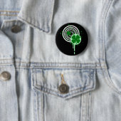 vierblättriges Kleeblatt: Hypnotische Blasen: Button (Beispiel)