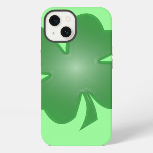 vierblättriges Kleeblatt iPhone Hülle (Rückseite)