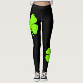 Vierblättriges Kleeblatt irische Leggings (Vorderseite)