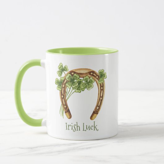 vierblättriges Kleeblatt Irish Coffee Tasse (Links)
