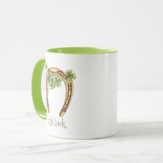 vierblättriges Kleeblatt Irish Coffee Tasse (Vorderseite Links)