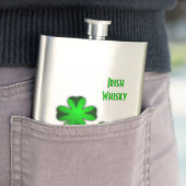 vierblättriges Kleeblatt Irish Whisky Flachmann (Beispiel)