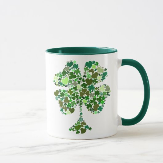 Vierblättriges Kleeblatt Irishcoffee-Tasse Tasse (Rechts)