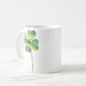 Vierblättriges Kleeblatt Kaffeetasse (Vorderseite Links)