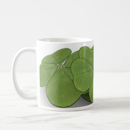 Vierblättriges Kleeblatt Kaffeetasse (Links)