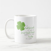 Vierblättriges Kleeblatt Kaffeetasse (Links)