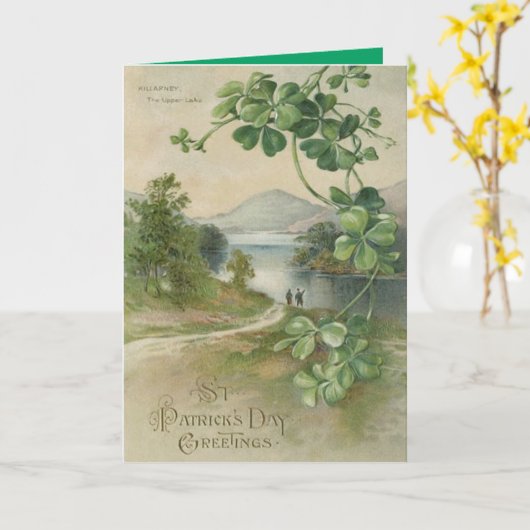 vierblättriges Kleeblatt Killarney Karte (Gelbe Blume)