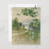 vierblättriges Kleeblatt Killarney Postkarte (Vorne/Hinten)