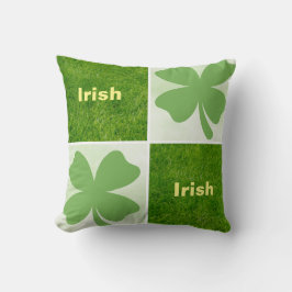 vierblättriges Kleeblatt Kissen