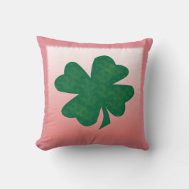 Vierblättriges Kleeblatt Kissen