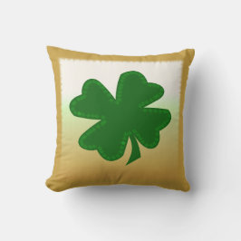 Vierblättriges Kleeblatt Kissen