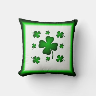 vierblättriges Kleeblatt Kleeblatt Mojo Pillow Kissen
