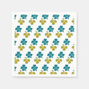 vierblättriges Kleeblatt Kleeblatt St. Patrick`s D Serviette