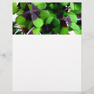 vierblättriges Kleeblatt Letterhead Kleeblatt St.