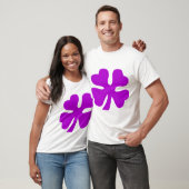 VIERBLÄTTRIGES KLEEBLATT - LILA T-Shirt (Unisex)