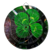 vierblättriges Kleeblatt Lucky Dartscheibe (vorne)