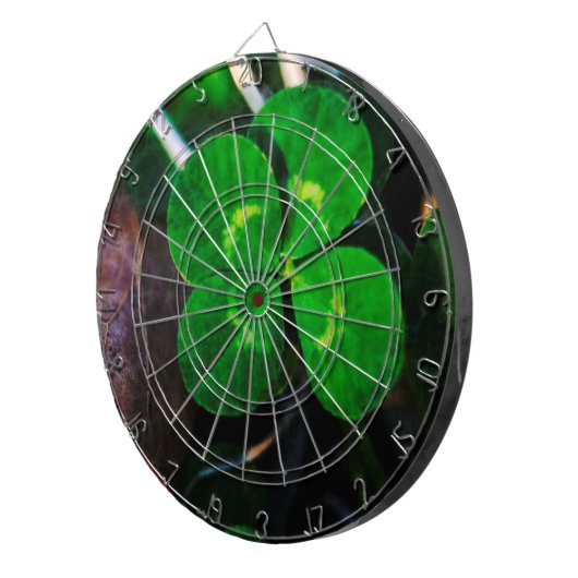 vierblättriges Kleeblatt Lucky Dartscheibe (Vorderseite rechts)