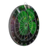 vierblättriges Kleeblatt Lucky Dartscheibe (Vorderseite Links)