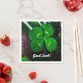 vierblättriges Kleeblatt Lucky Serviette (Beispiel)