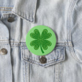 vierblättriges Kleeblatt Lucky St. Patrick's Day Button (Beispiel)