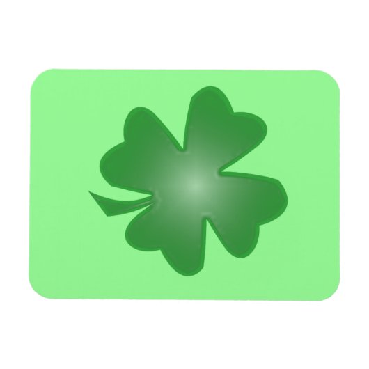 vierblättriges Kleeblatt Magnet (Horizontal)