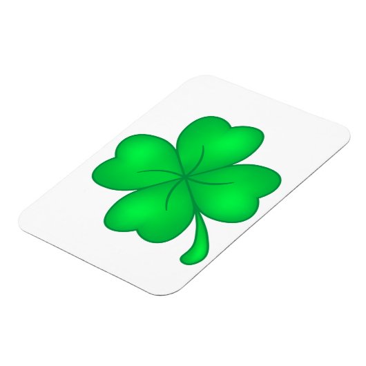 Vierblättriges Kleeblatt Magnet (Linke Seite)