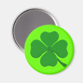 vierblättriges Kleeblatt Magnet (Vorderseite/Rückseite)