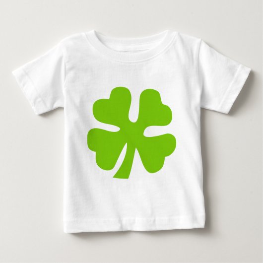 vierblättriges Kleeblatt - Martian Green Baby T-shirt (Vorderseite)